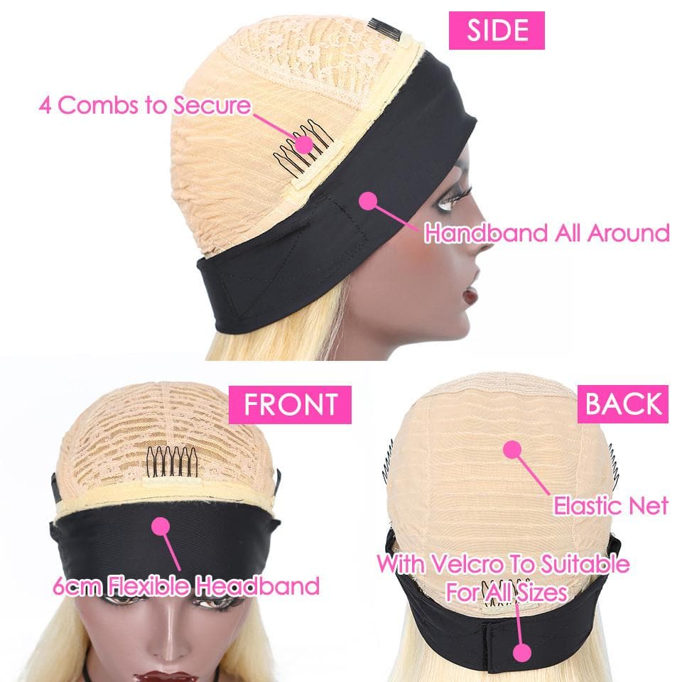 #613 Headband Body Wave Full Machine Made None Lace Wig Human Hair