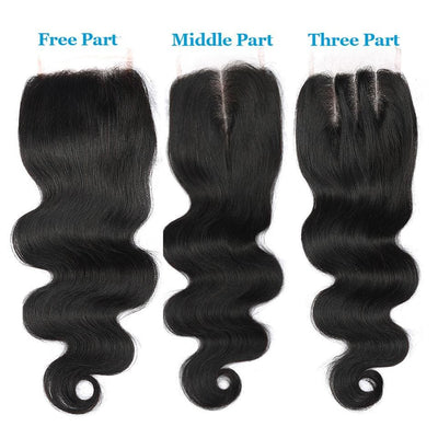 lumiere Hair One Piece Body Wave Virgin Human Hair 4x4 Lace Closure - Lumiere hair