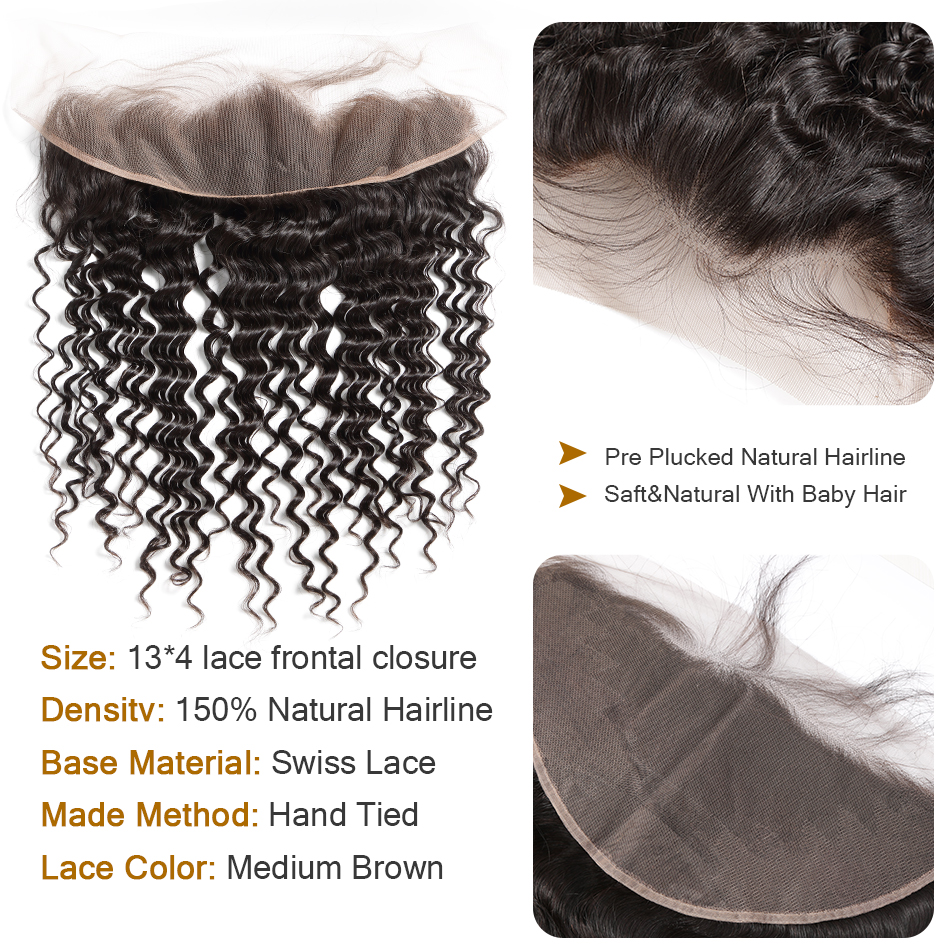 Lumiere Hair Pixie Curly Human Hair Bundles With 13x4 HD Lace Frontal  4+1 PCS/Package Brazilian Virgin Hair Extensation
