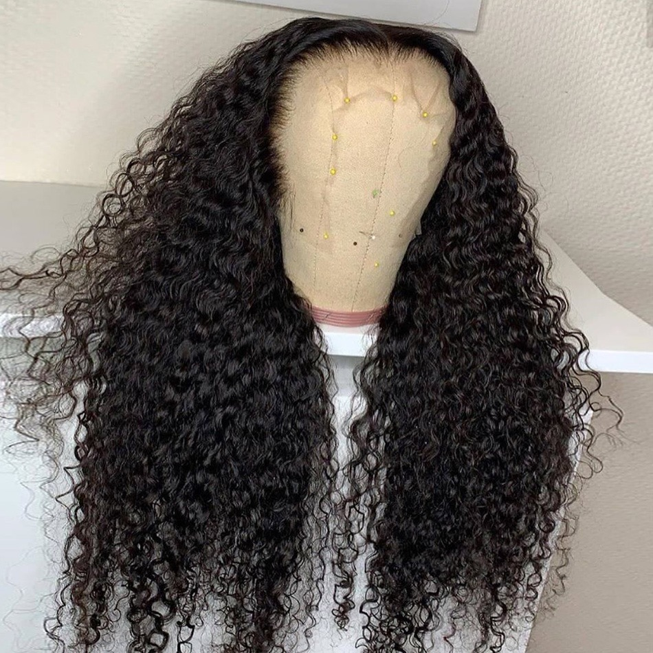 Lumiere Kinky Curly Lace Frontal / Closure Wigs Virgin Human Hair With Baby Hair - Lumiere hair