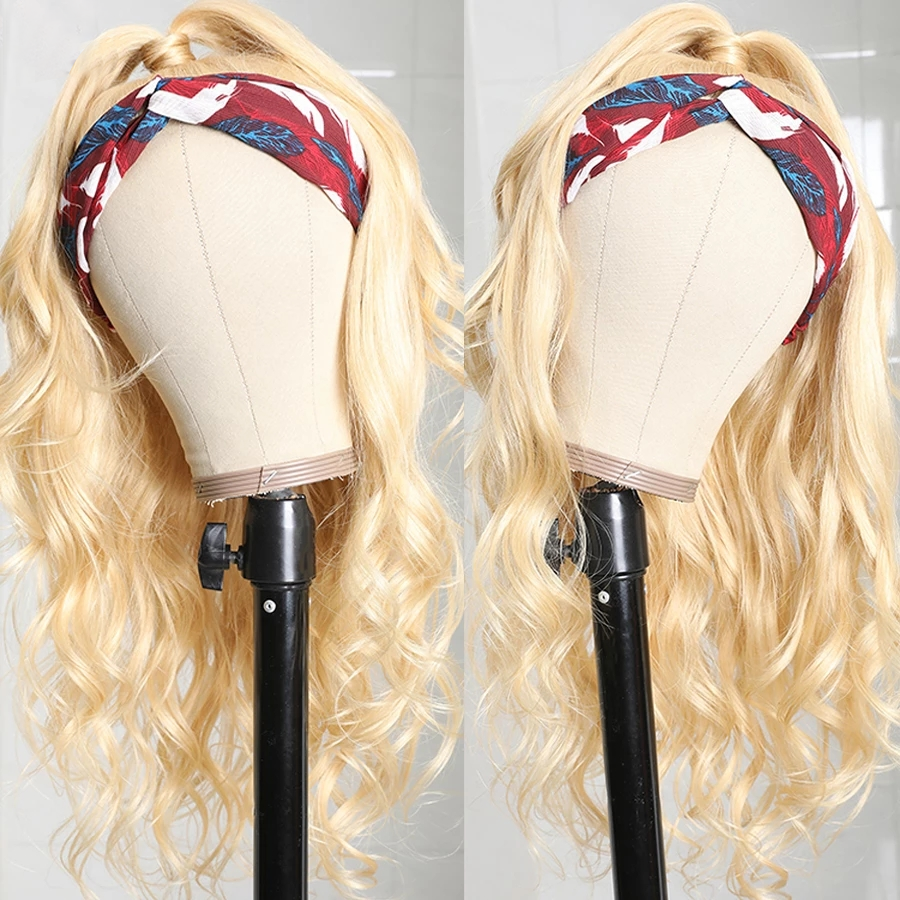 #613 Headband Body Wave Full Machine Made None Lace Wig Human Hair