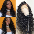 Loose Deep Wave HD Transparent Full Lace Human Hair Wig Pre-Plucked