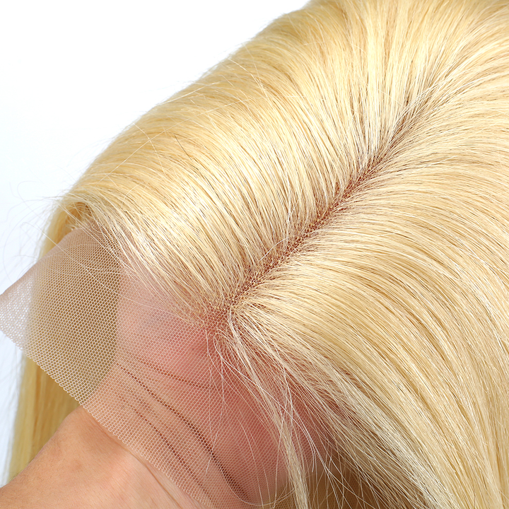613 Blonde T Part Lace Front Perucas Brasileiras Body Wave Lace Front Bob 