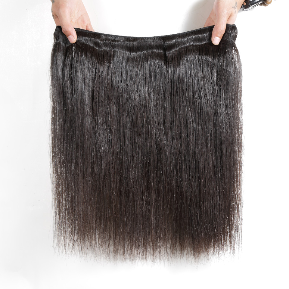 Brésilien Droit 3 Bundles Avec 13x4 Frontal 30 40 Pouces Remy Hair Extension