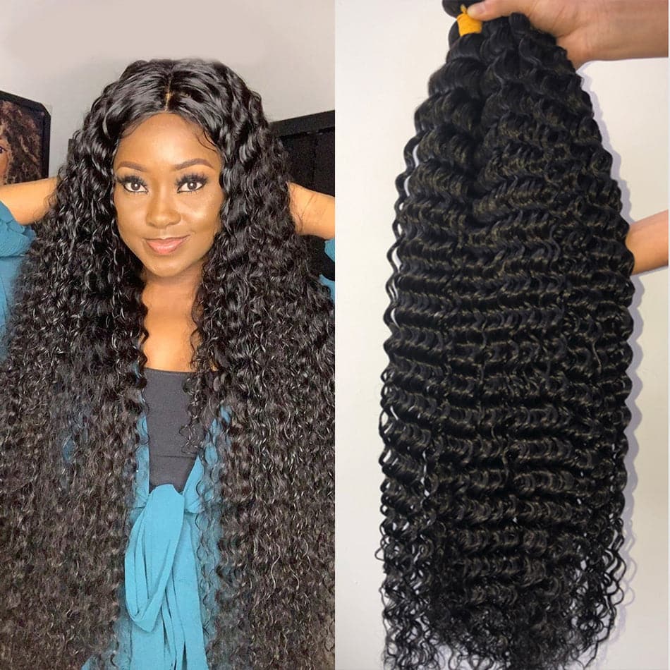 lumiere Hair Indian Deep Wave 4 Bundles Virgin Human Hair Extensions 8-40 inches - Lumiere hair