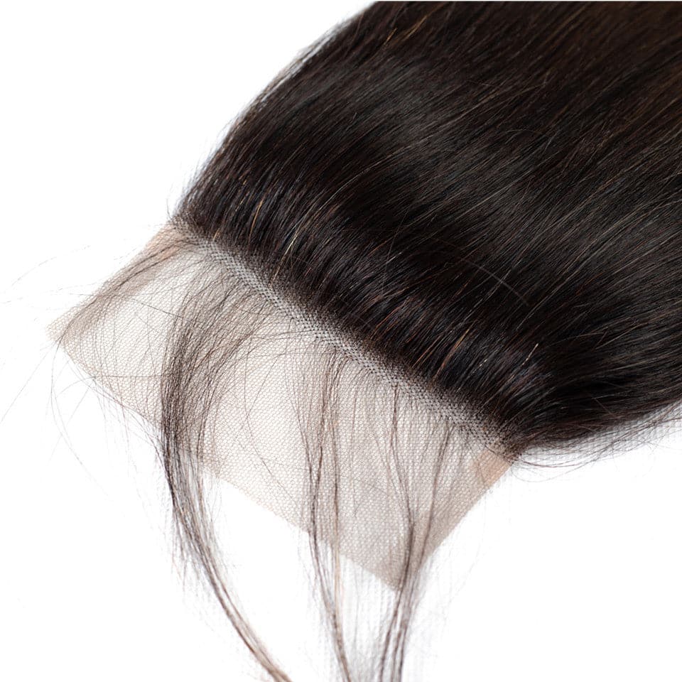 lumiere 1B/27 Ombre Straight Hair 4 Bundles With 4x4 Closure Pre Colored human hair - Lumiere hair