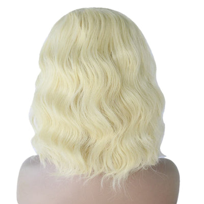 613 Blonde T Part Lace Front Brazilian Body Wave Lace Front Bob Wigs