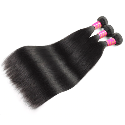 Straight 3 Bundles Avec 4 * 4 Dentelle Fermeture Remy Brésilien 100% Cheveux Humains