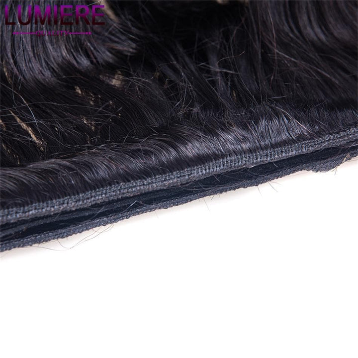 lumiere Hair Brazilian Straight Virgin Hair 3 Bundles with 4X4 Lace Closure Human Hair Free Shipping - lumiere Hair