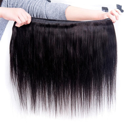 lumiere Hair 4 Bundles Peruvian Straight Virgin Human Hair Extension - lumiere Hair