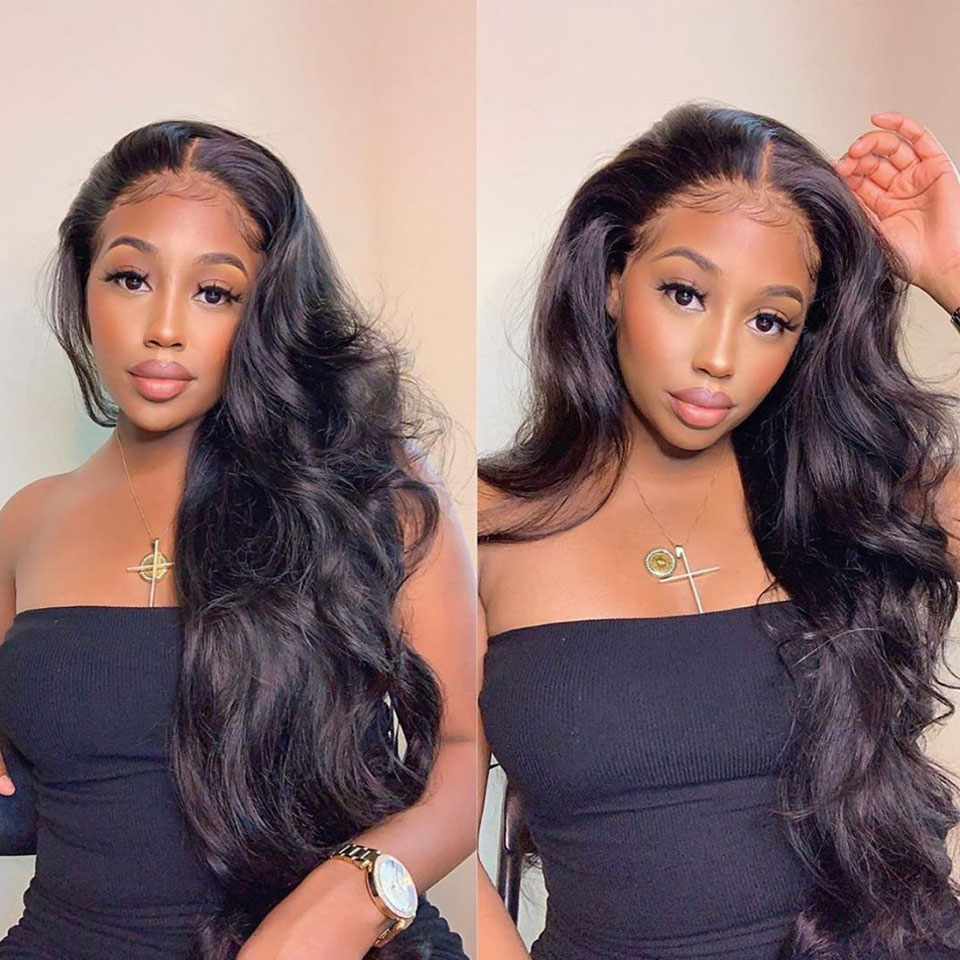 150%/180% Density lace Front body wave with baby hair Luxury Breathable Human Hair Wigs - Lumiere hair