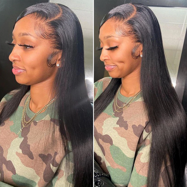 Straight Hair Full Lace Frontal Wigs With Baby Hair - Lumiere hair