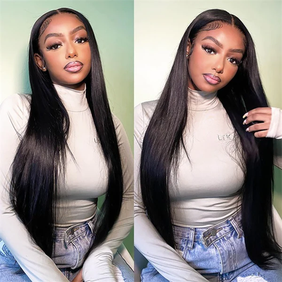 Straight Hair 4x4 Lace Closure Wigs With Baby Hair Human Hair Wigs 