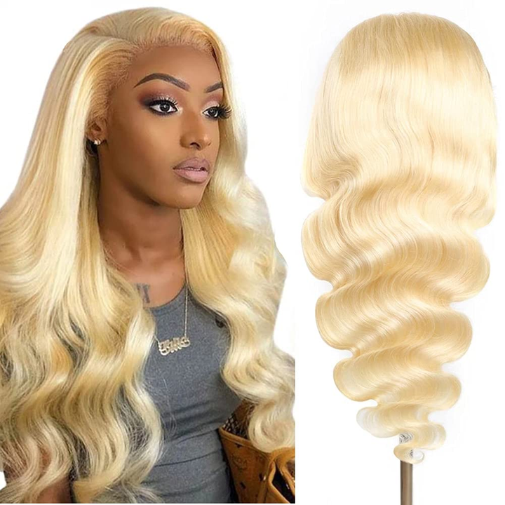 613 Blonde Body Wave 13x4 HD Lace Front Wigs transparent lace with baby hair - Lumiere hair