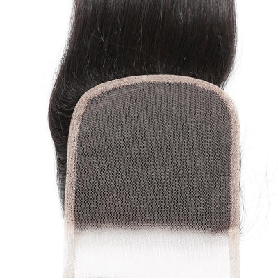 Straight 3 Bundles With 13x4 Lace Frontal / 4X4 Lace Closure 100% Human Hair