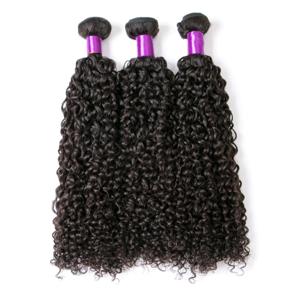 lumiere Malaysian Kinky Curly Virgin Hair 3 Bundles Human Hair Extension 8-40 inches - Lumiere hair