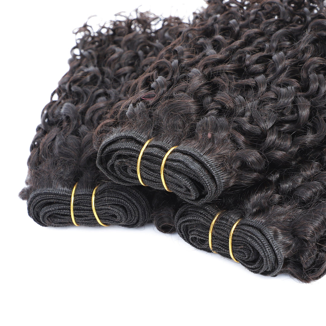 Bundles brésiliens de cheveux humains bouclés Pixie 10A 3PCS Bundles Extension de cheveux vierges 