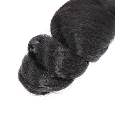 Loose Wave Clip In Human Hair Extensions Natural Color 8 / 10 Pieces / Set 120G /160G