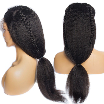 Lumiere Kinky Straight Lace Frontal Human Hair Wigs Pre-Plucked 150% Density - Lumiere hair