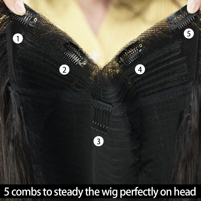 New V Part Body Wave Upgrade No Leave Out Brazilian Remy Glueless Human Hair Wigs For Women