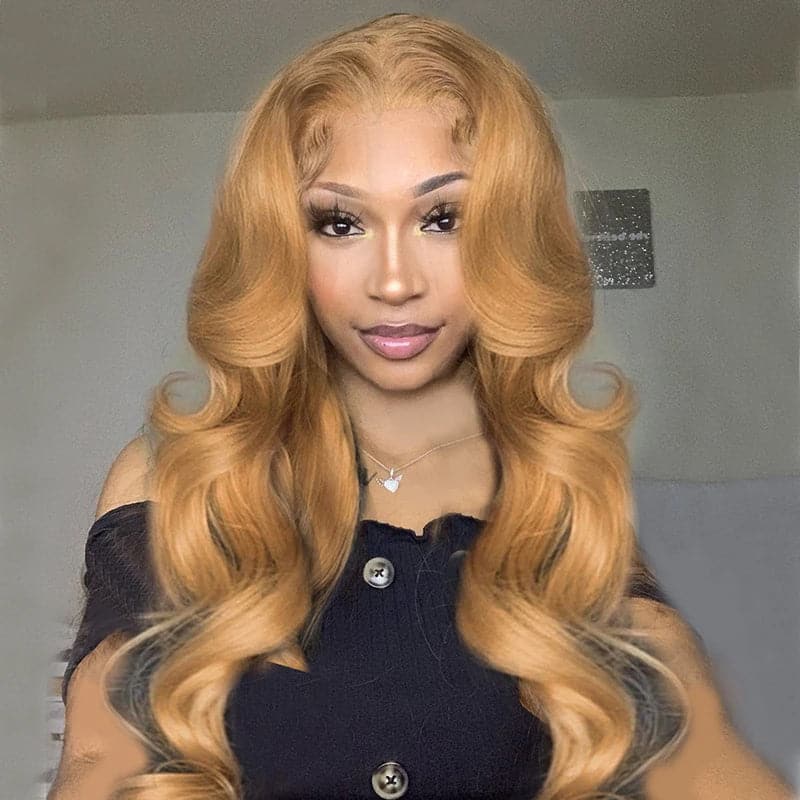 #27 Wear & Go Glueless Body Wave 13x4 Lace Closure/Frontal Wig 180% Density For Women Pre Plucked