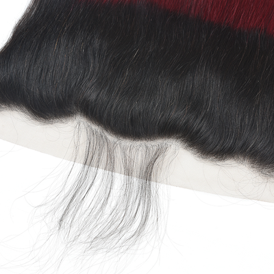 lumiere One Piece Ombre 1B/99J Straight 13x4 Lace Frontal Closure Virgin Human Hair - Lumiere hair
