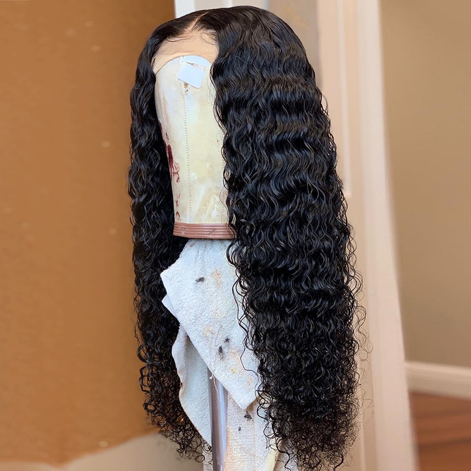 Lumiere Kinky Curly Pre-Plucked Realistic Glueless Human Hair Full Lace Wigs