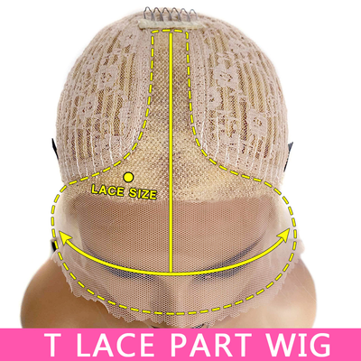 Glueless T Part Wig 613 Blonde Body Wave Lace Wigs Pre Plucked With Baby Hair