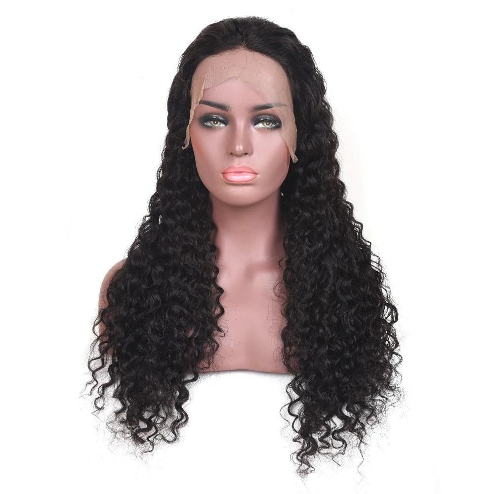 13x1x6 Lace T Part Glueless Water Wave Wig Lace Front Human Hair Wigs Ready to Wear Pre Plucked With Baby Hair
