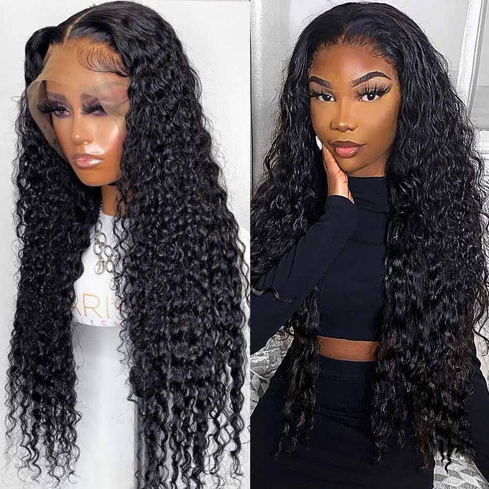 Luxury Deep Wave 5x5 Lace closure & 13x4 frontal Wigs Virgin Human Hair transparent HD lace 150% 180% Density - Lumiere hair