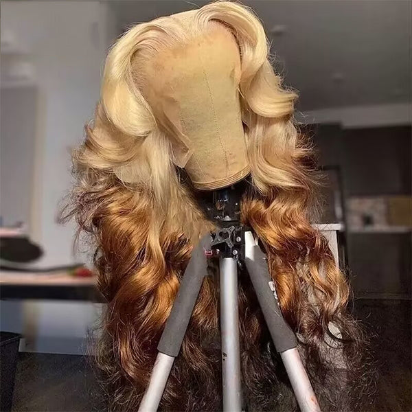 613 Ombre Blonde Body Wave Lace Front Wig Transparent Colored Human Hair Wigs Brazilian Virgin Hair Wigs for Black Women Wig