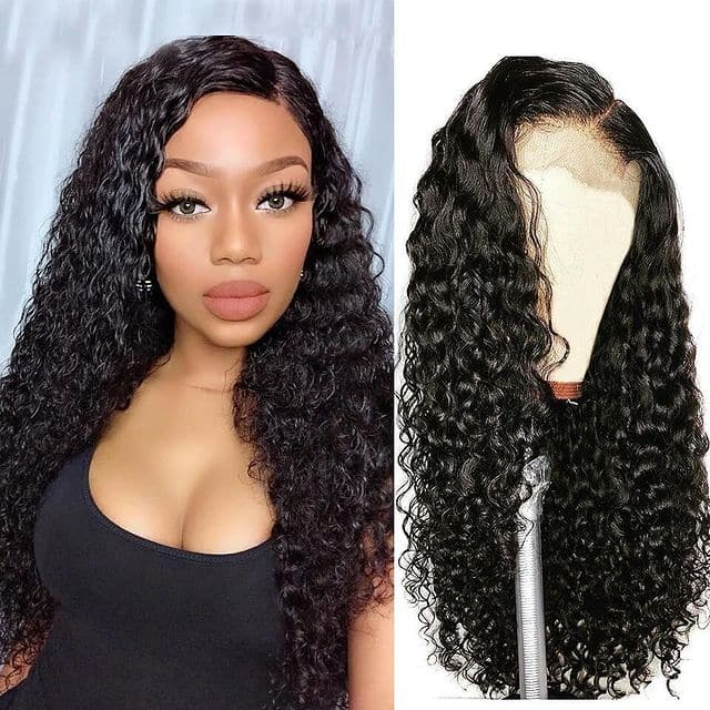 Water Wave Lace Closure / Frontal Wigs With Baby Hair Natural Hairline 150% 180% Density - Lumiere hair
