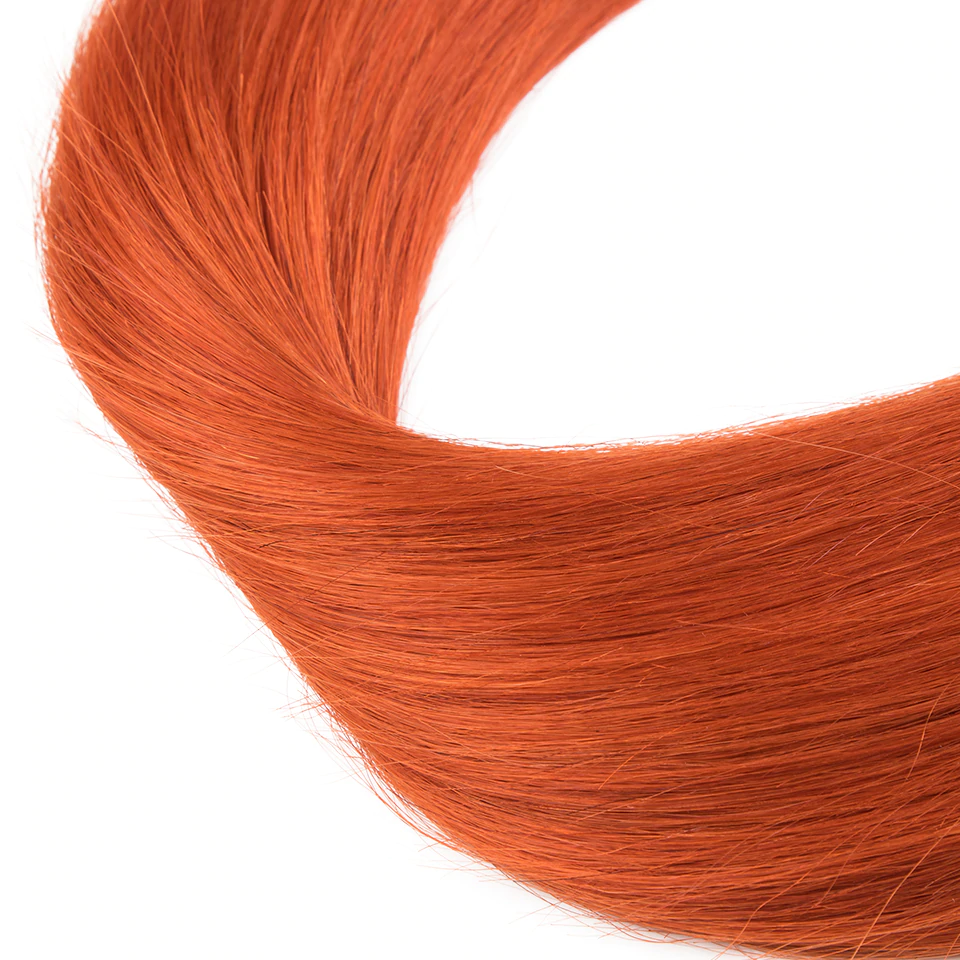 # 350 Ginger Straight 4 Bundles Extension de cheveux humains vierges 