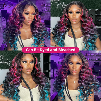 Side Part Loose Deep Wave 30 inch Lace Front Human Hair Wigs for Women Hd Lace Frontal Wig