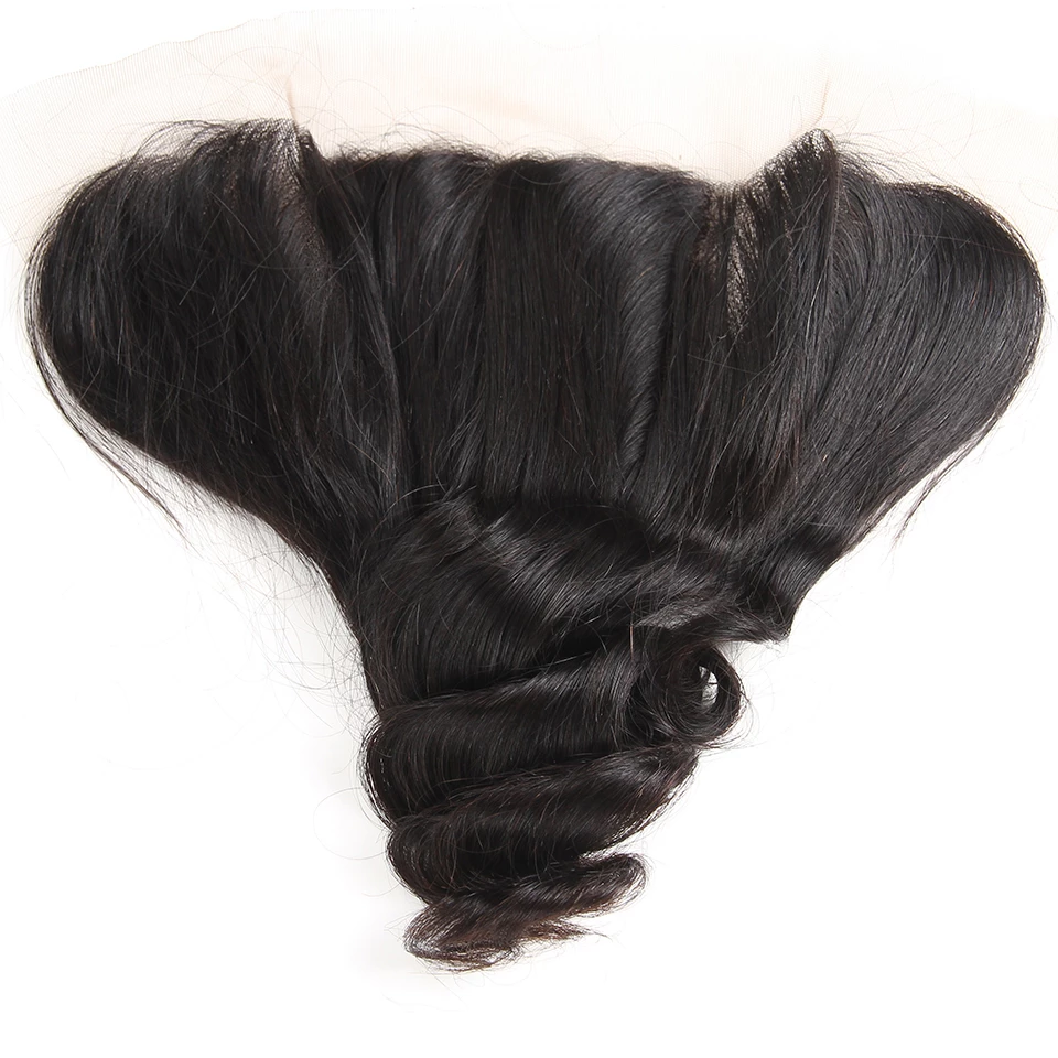 lumiere Malaysian Virgin Hair Loose Wave 3 Bundles with 13*4 Lace Frontal
