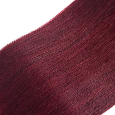 lumiere One Piece 1B/99J Ombre Straight Virgin Human Hair 4x4 Lace Closure - Lumiere hair
