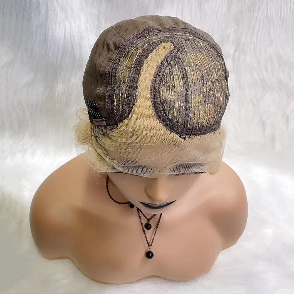 Pixie Cut Lace Front Wig Perruques de cheveux humains bouclés pour les femmes noires Perruque frontale en dentelle pré-plumée courte 