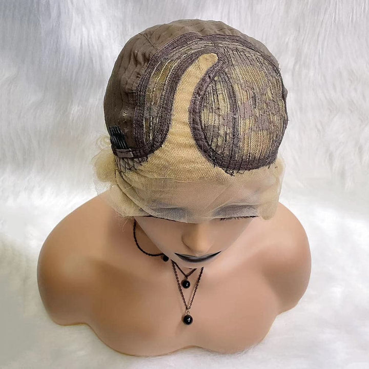 Pixie Cut Lace Front Wig Curly Perucas de cabelo humano para mulheres negras Curto Pré-arrancado Lace Frontal Wig 