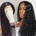 Pretty Kinky Curly 13X4 Lace Frontal & 5X5 closure Wigs virgin Hair Pre-Plucked Hairline 150% 180% Density