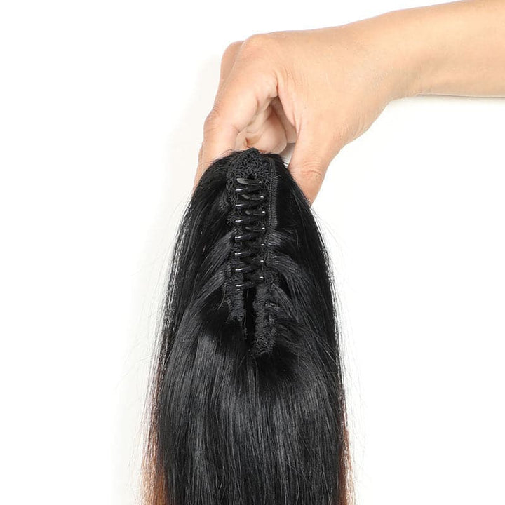 Water wave 1TB/99J Claw Clip On Ponytail Extension Hair For Women Pony Tail Hair Hairpiece