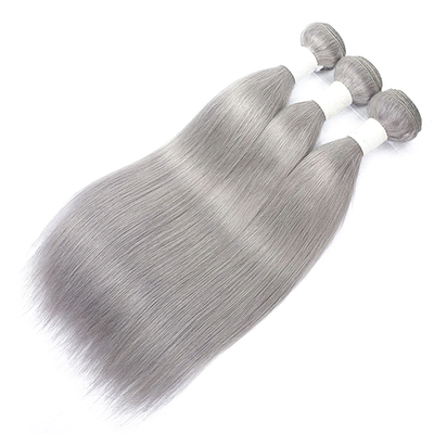 Silver Straight 4 Bundles Brazilian 100% Human Hair For Women