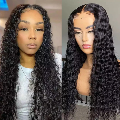 Lumiere Kinky Curly Pre-Plucked Realistic Glueless Human Hair Full Lace Wigs