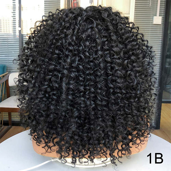 Short Bob Wig 13x1x6 T Part Lace Front Wigs for Women Bouncy Curly Bob Wigs 180% Density