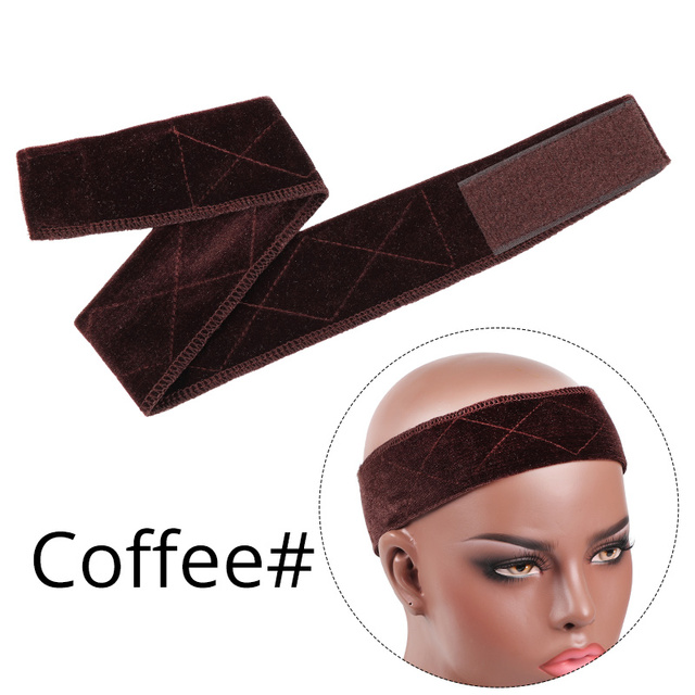 Lumiere Adjustable Soft Velvet Women no-Lace Grips Headband Hair Scarf Band Non-Slip