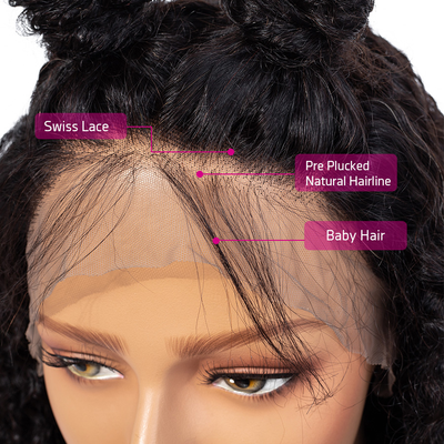 Water Wave Pre-Plucked Realistic Glueless Human Hair Full Lace human hair Wigs