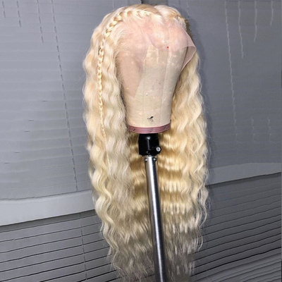 613 Blonde Loose Deep Glueless T Part Lace Wig Pre Plucked With Baby Hair