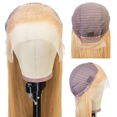 [destiny] lumiere Straight #27 colored honey blonde 4x4/5x5/13x4 Lace Closure/Frontal 150%/180% Density wigs with baby hair [TikTok] - Lumiere hair