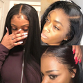 Straight Hair Full Lace Frontal Wigs With Baby Hair
