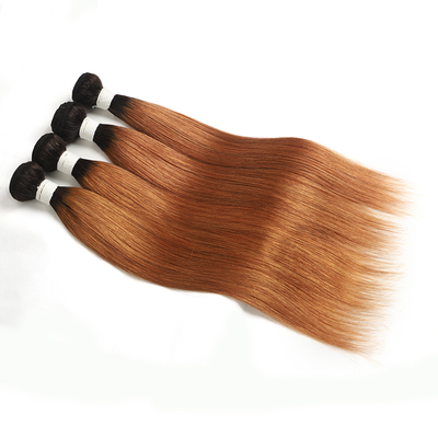 lumiere 1B/30 Ombre Straight Hair 4 Bundles 100% Virgin Human Hair Extension