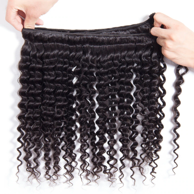 Kinky Curly 3 Bundles With Closure 5x5 lace 100% virgin human hair